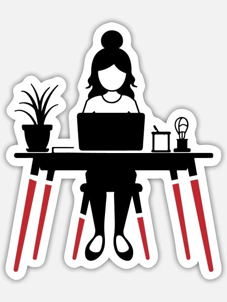 - Sticker size S (10 x 10 cm) - white matte