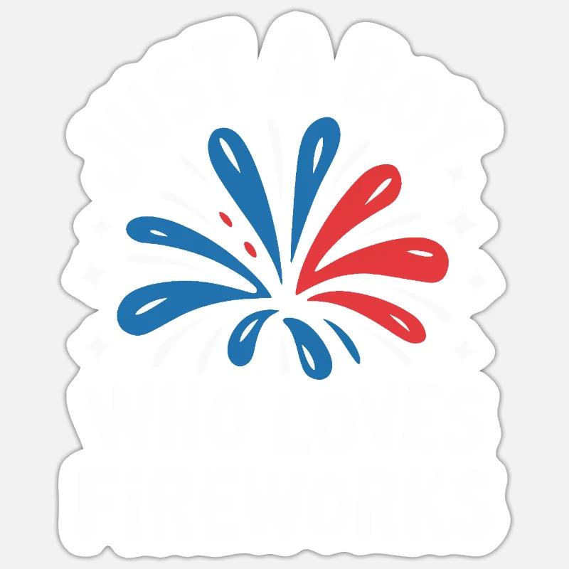 Pyrotechnie Feux d’artifice Pyrotechnie - Sticker taille S (10 x 10 cm) - blanc mat