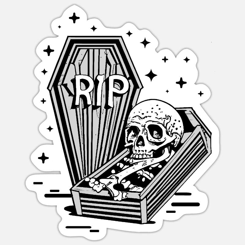 RIP Sticker size S (10 x 10 cm)