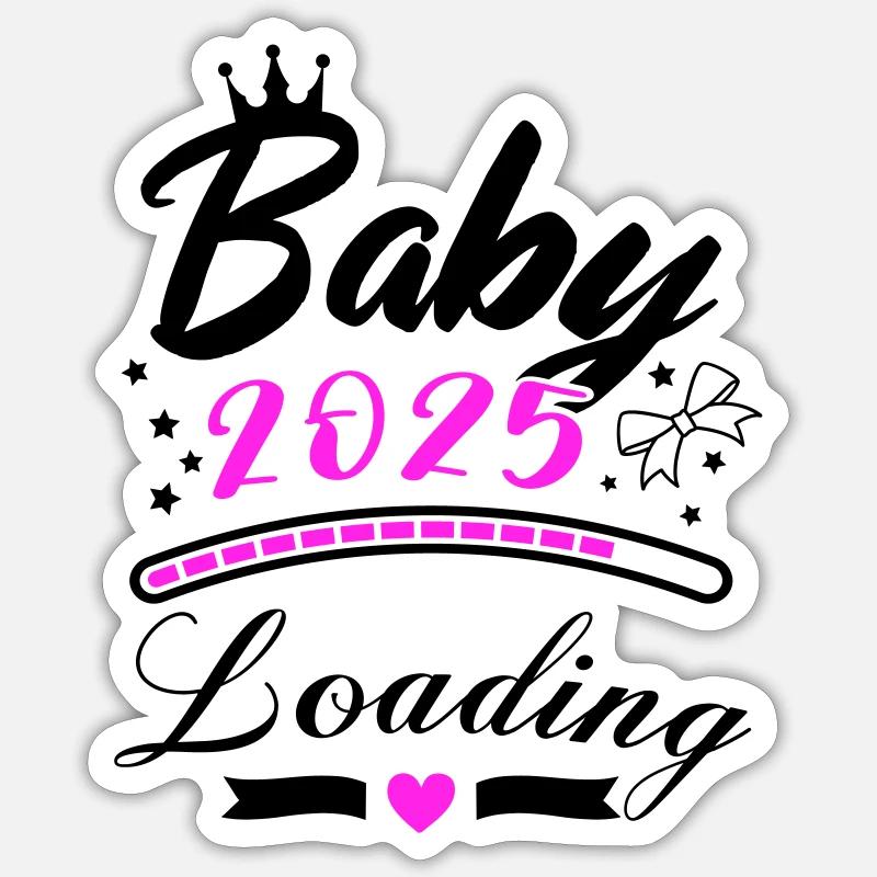 baby 2025 loading Sticker Größe S (10 x 10 cm)