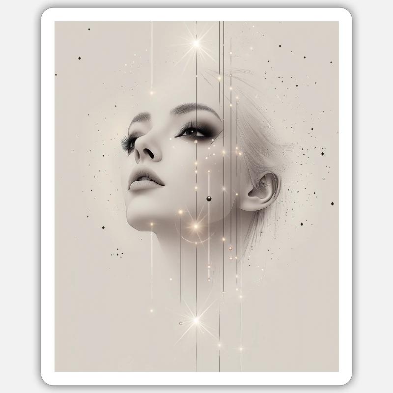 A beautiful mind Sticker Größe S (10 x 10 cm)