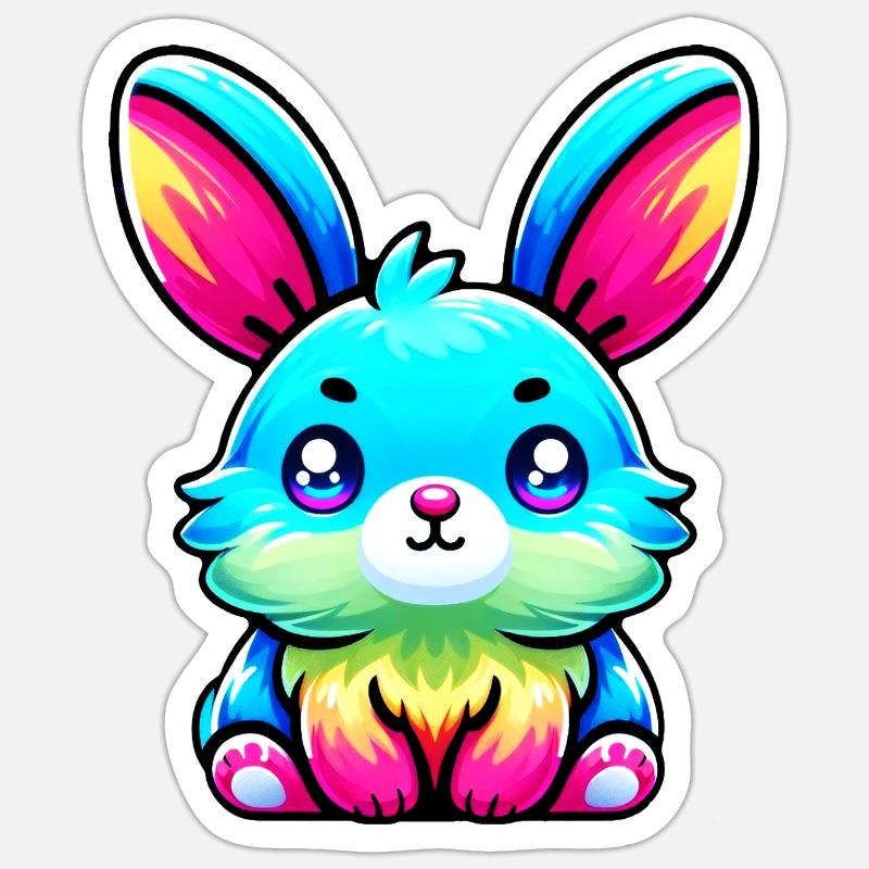 Hare - Sticker size S (10 x 10 cm) - white matte