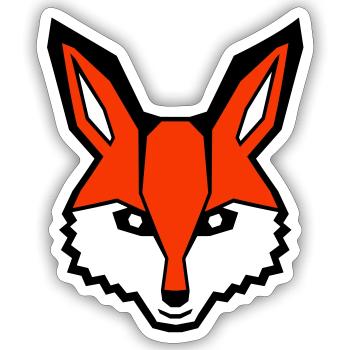 Fox Red Fox Wild Animal Clever Forest Inhabitants - Sticker size S (10 x 10 cm) - white matte - Front