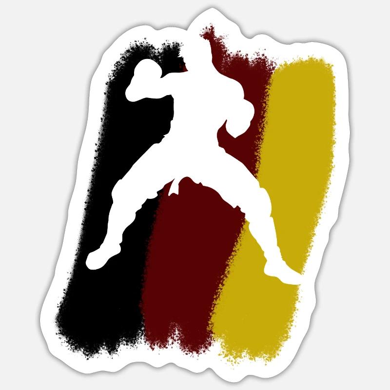 MMA Grappling - Sticker Größe S (10 x 10 cm) - Mattweiß
