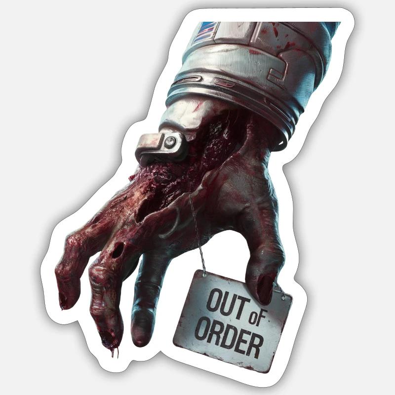 space 3 - Sticker Größe S (10 x 10 cm) - Mattweiß