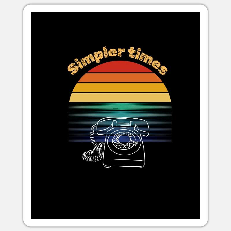Des temps plus simples Sticker taille S (10 x 10 cm)