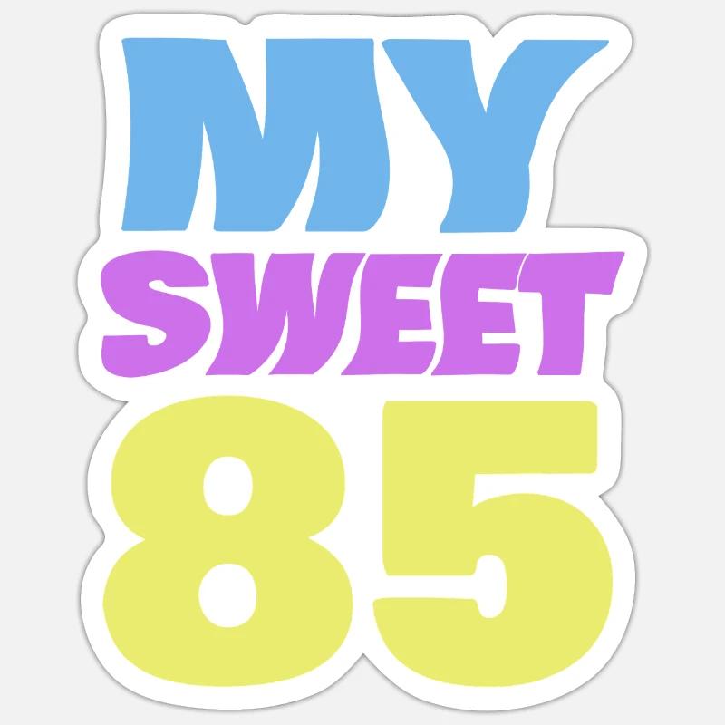 85 - Sticker size S (10 x 10 cm) - white matte