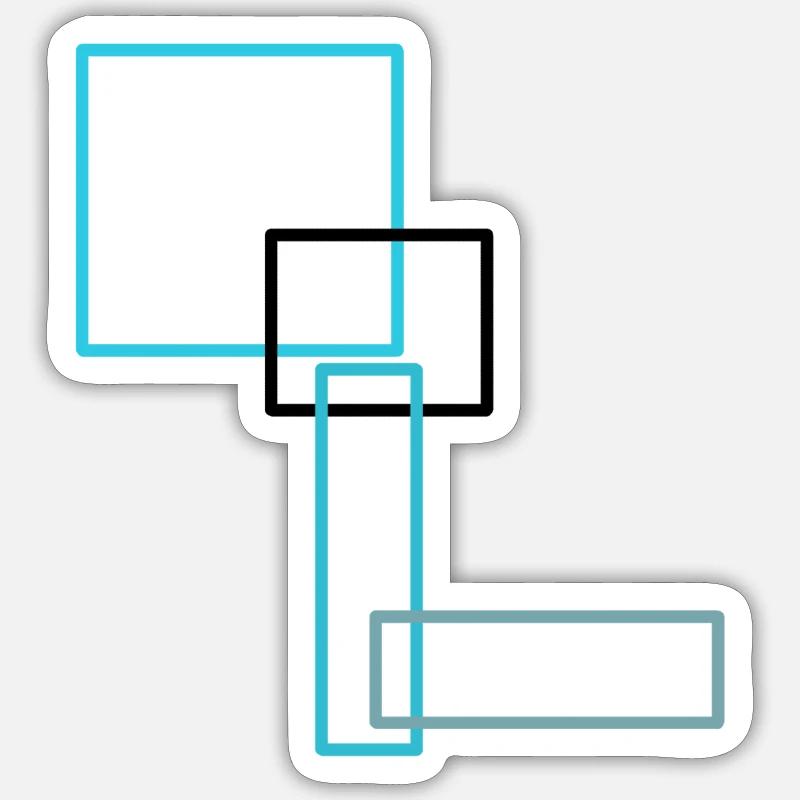 LOGO - Sticker Größe S (10 x 10 cm) - Mattweiß