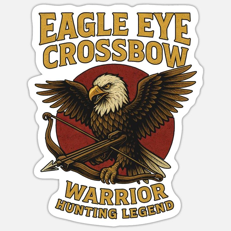 Arbalète Shooter Eagle Sticker taille S (10 x 10 cm)
