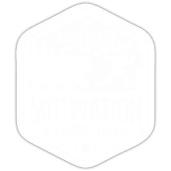 Motivation: Bärenstarker Antrieb! - Sticker Größe S (10 x 10 cm) - Mattweiß - Vorne