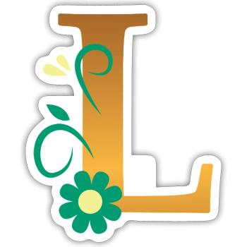 L - Sticker size S (10 x 10 cm) - white matte - Front