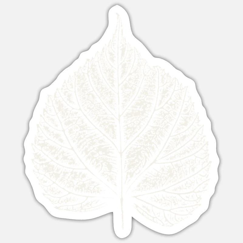 Blatt Linde / Lindenblatt 2 Sticker Größe S (10 x 10 cm)