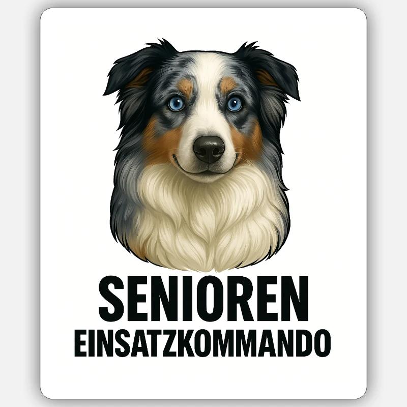 Systemrelevant auf 4 Pfoten - Sticker Größe S (10 x 10 cm) - Mattweiß