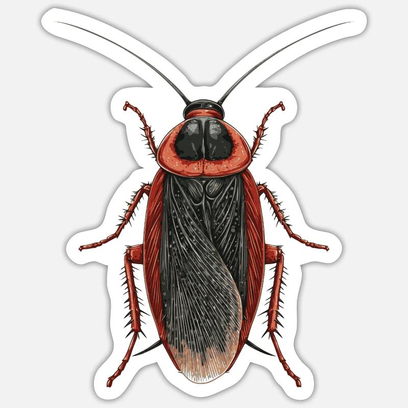 Cockroach - Cockroach - Sticker size S (10 x 10 cm) - white matte