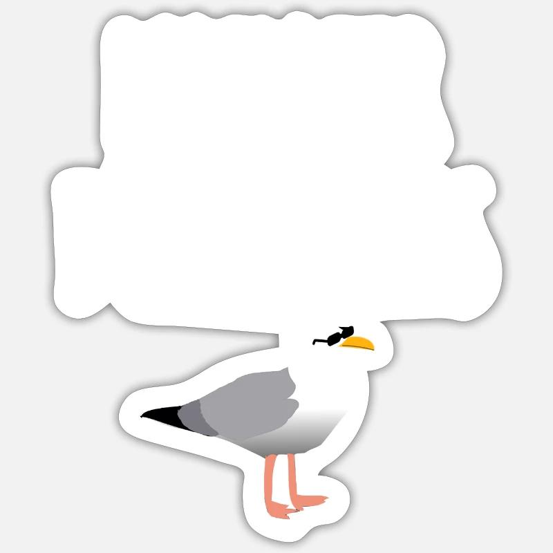 Moin Ihr Dösbaddels - Sticker Größe S (10 x 10 cm) - Mattweiß
