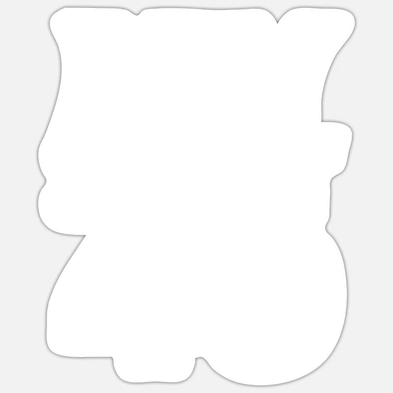 49 - Sticker Größe S (10 x 10 cm) - Mattweiß
