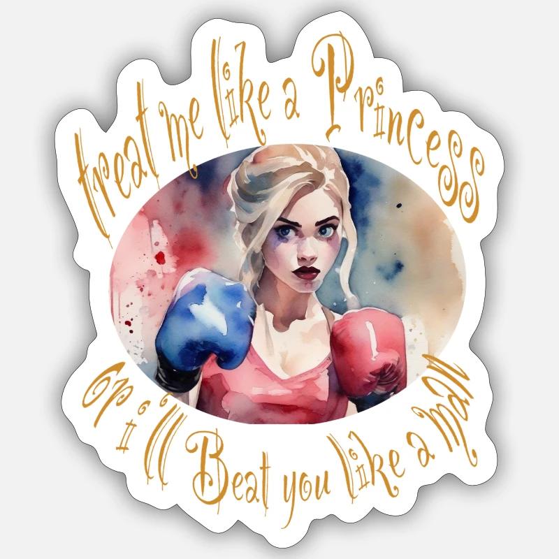Véritable princesse Sticker taille S (10 x 10 cm)