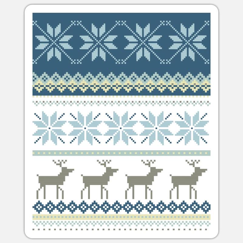 Sparkling Winter Scene Sticker size S (10 x 10 cm)