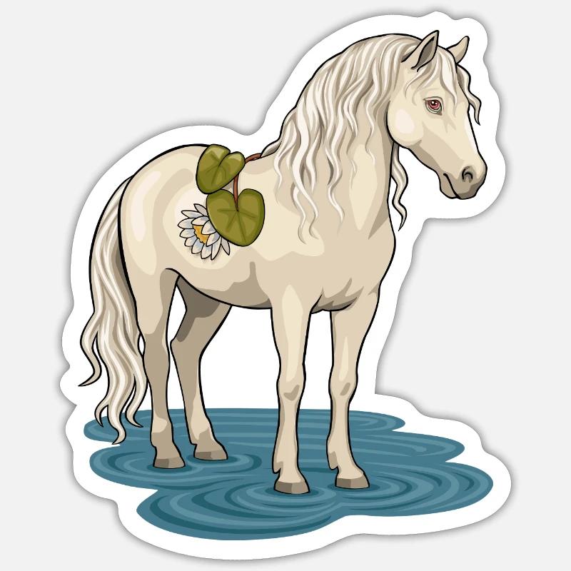 Das Bachpferd Sticker Größe S (10 x 10 cm)