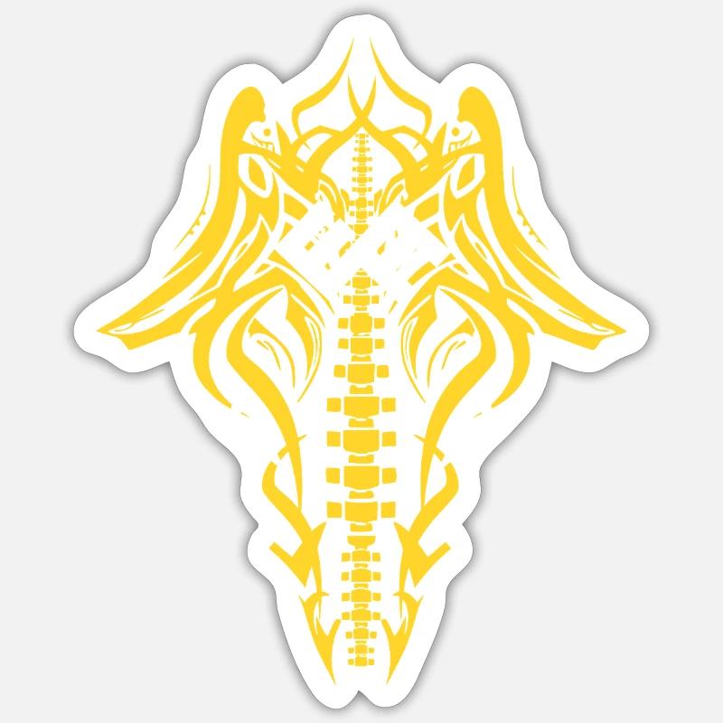 EdgeRunner Cyberpunk Back - Sticker size S (10 x 10 cm) - white matte