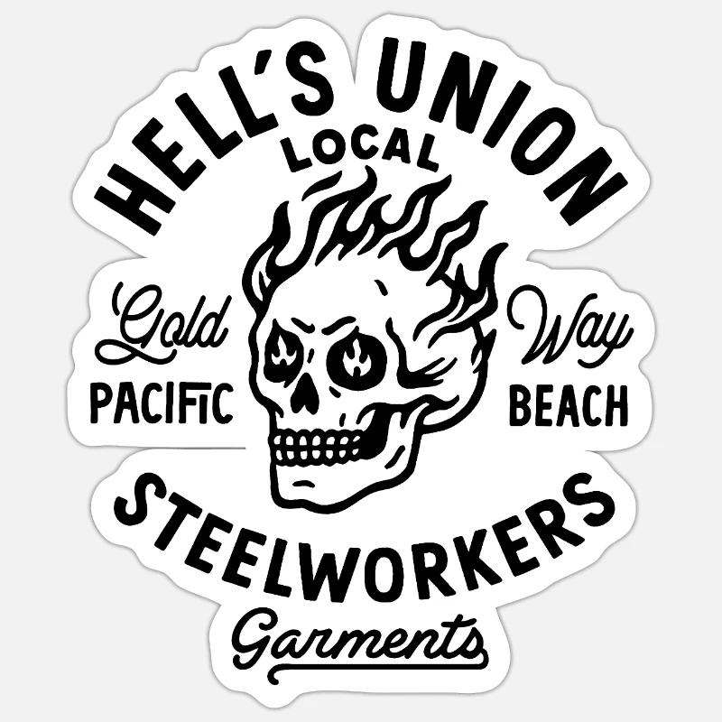 Hell's Union Sticker taille S (10 x 10 cm)
