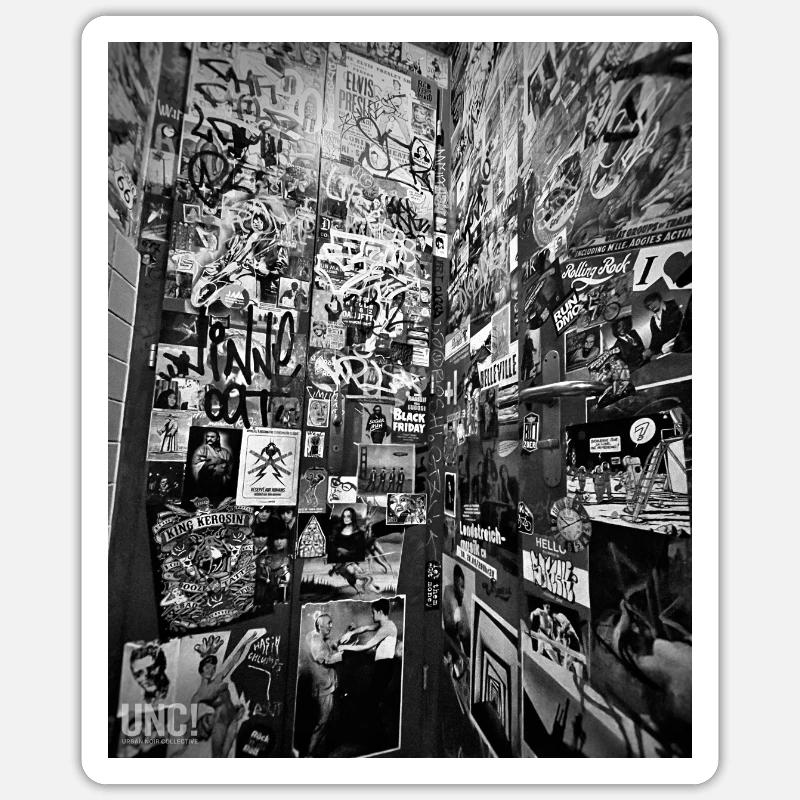 Mur d’autocollants - Sticker taille S (10 x 10 cm) - blanc mat