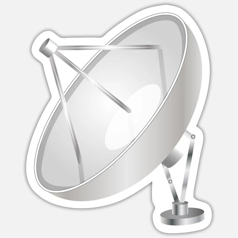 Antenne paraboise à l’aspect moderne et net Sticker taille S (10 x 10 cm)