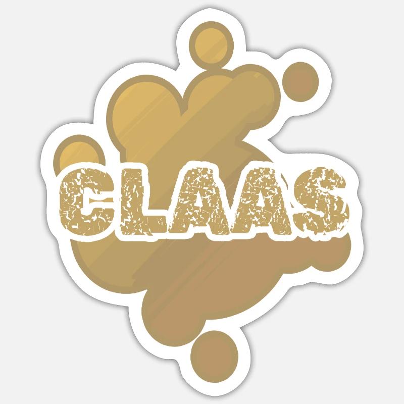 Claas - Sticker taille S (10 x 10 cm) - blanc mat