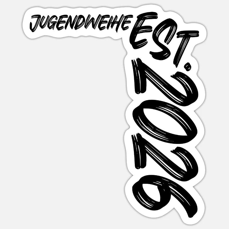 Jugendweihe Est. 2026 - Sticker size S (10 x 10 cm) - white matte