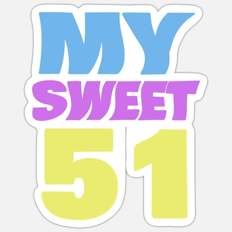 51 - Sticker taille S (10 x 10 cm) - blanc mat