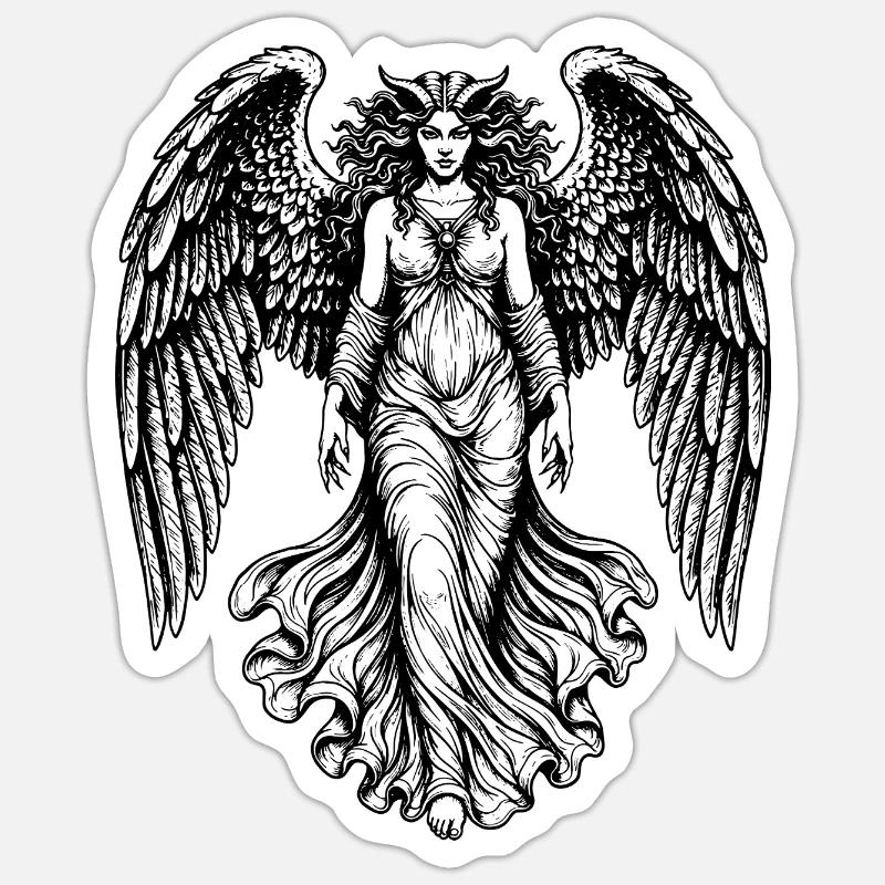 Lilith fallen angel Sticker size S (10 x 10 cm)