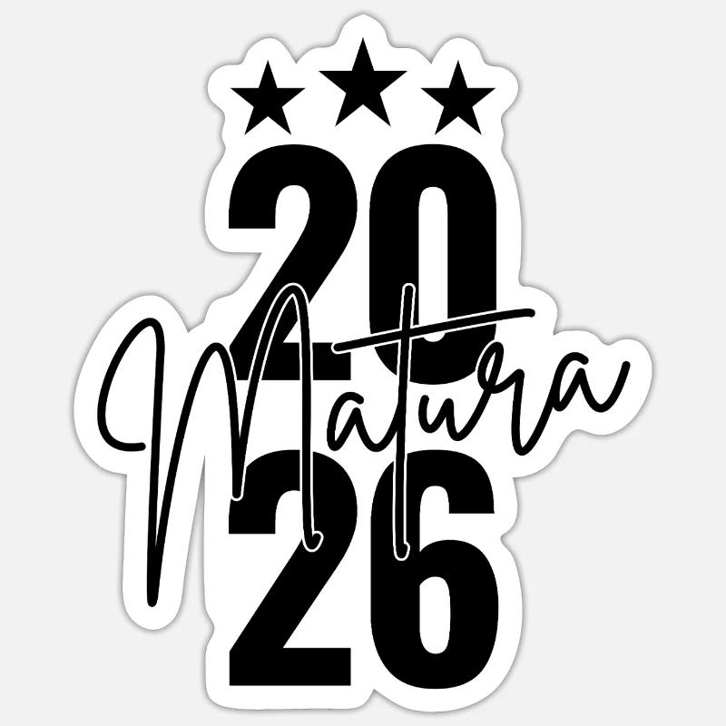 Matura 2026 - Sticker size S (10 x 10 cm) - white matte
