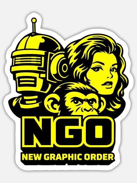  - Sticker size S (10 x 10 cm) - white matte