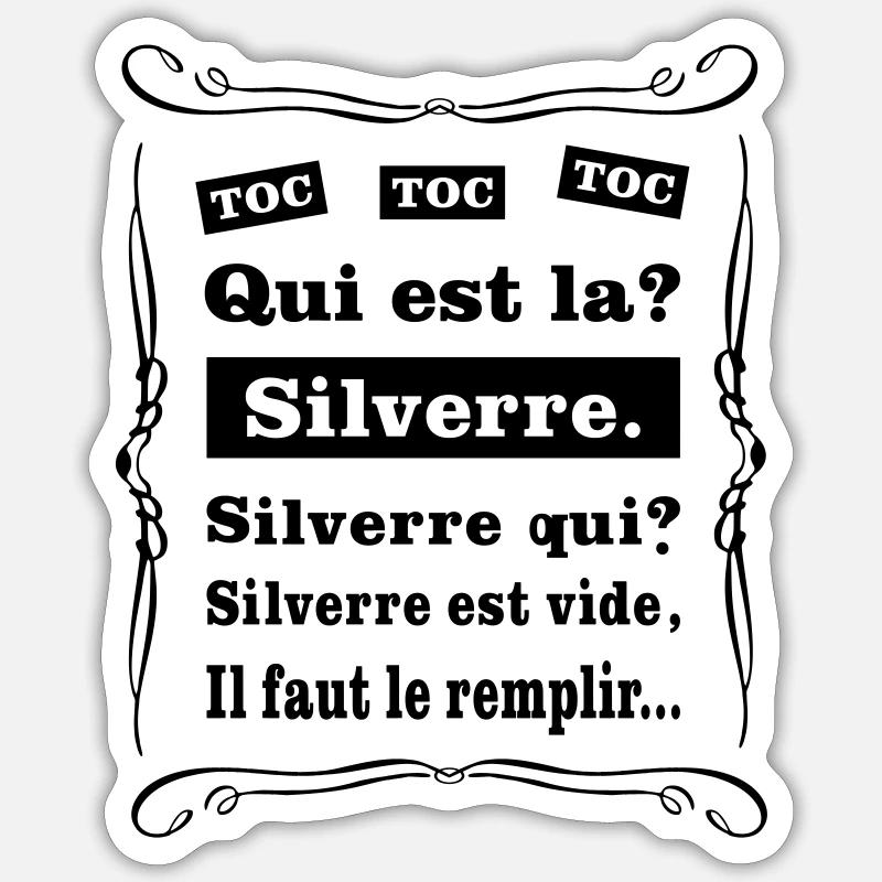 Knock knock knock Sticker size S (10 x 10 cm)