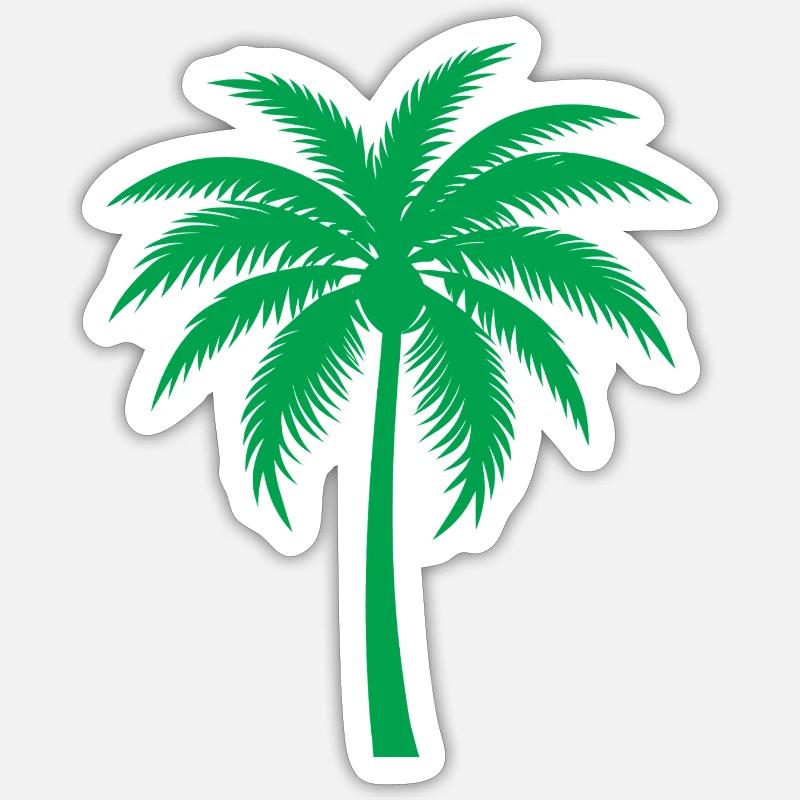 Palm tree Sticker size S (10 x 10 cm)