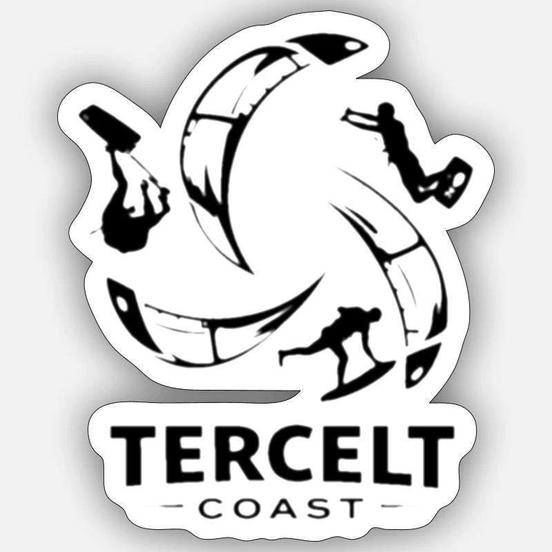 TERCELT Coast élégance marine et celte Sticker taille S (10 x 10 cm)