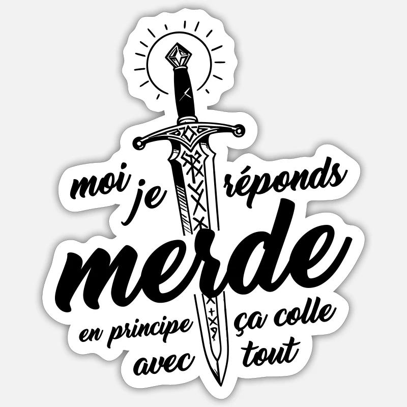 I answer Shit, in principle it fits with everything Sticker size S (10 x 10 cm)