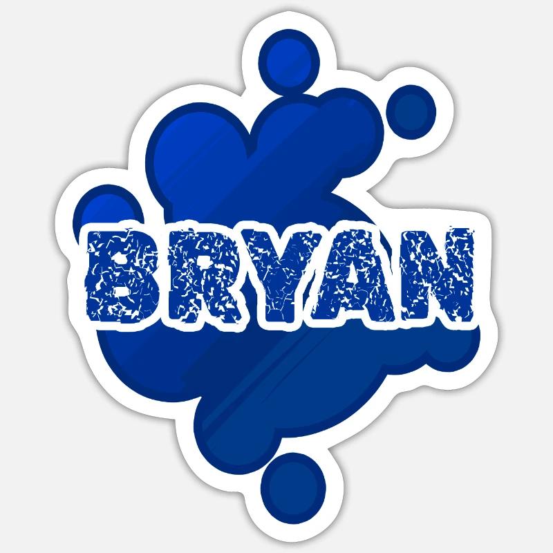 Ventre de grossesse Bryan - Sticker taille S (10 x 10 cm) - blanc mat