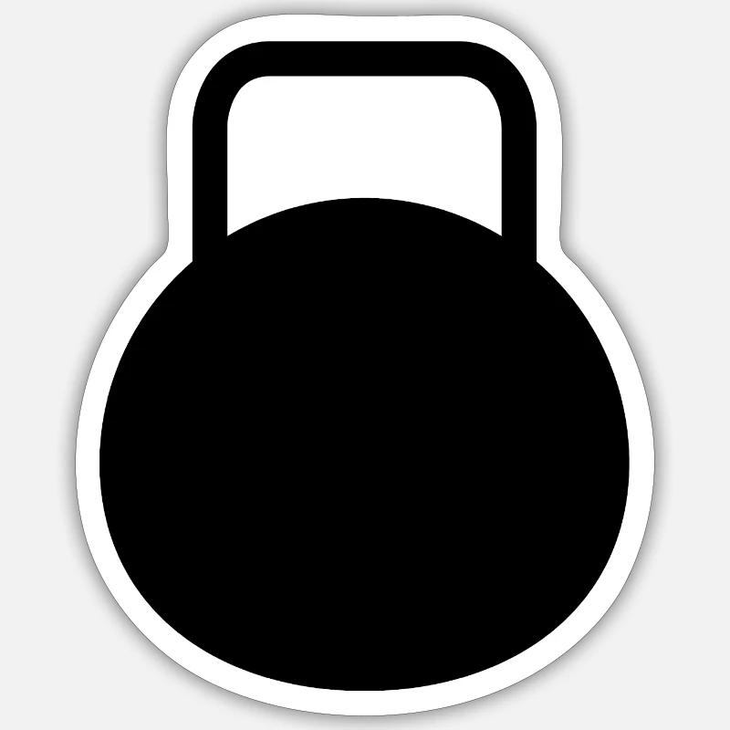 Kettlebell Sticker taille S (10 x 10 cm)
