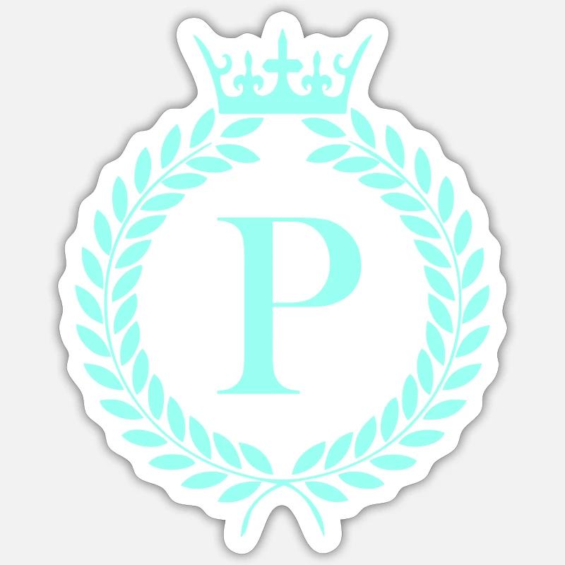 P_wappen- - Sticker taille S (10 x 10 cm) - blanc mat