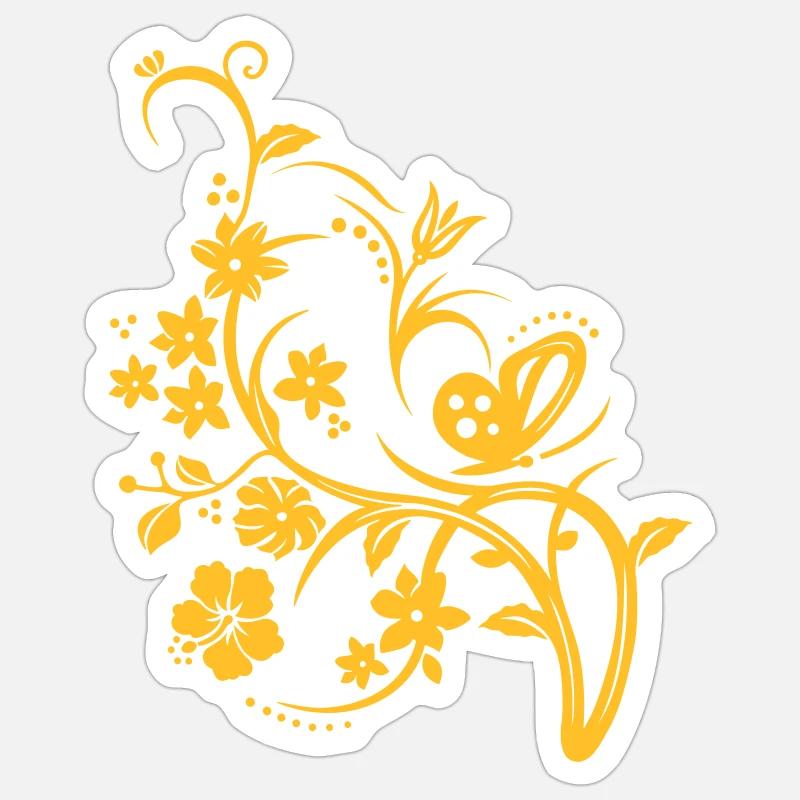 SPRING - Sticker size S (10 x 10 cm) - white matte