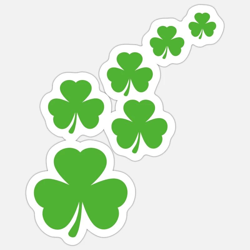 Trèfles de la Saint-Patrick Trinity Sticker taille S (10 x 10 cm)