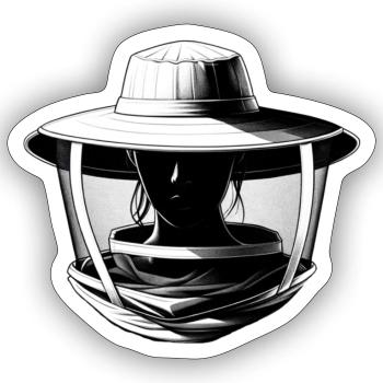 You can leave your hat on! - Sticker Größe S (10 x 10 cm) - Mattweiß - Vorne