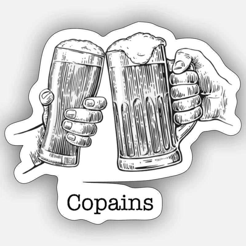 Copains Tee Sticker taille S (10 x 10 cm)