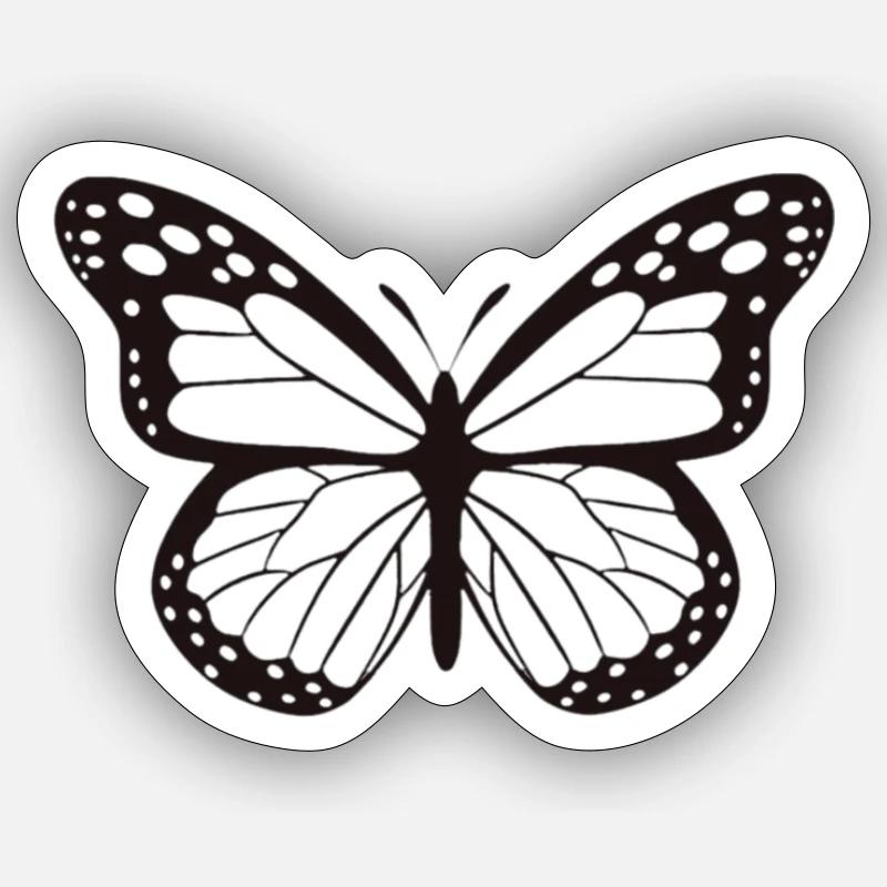 Butterfly - Sticker size S (10 x 10 cm) - white matte