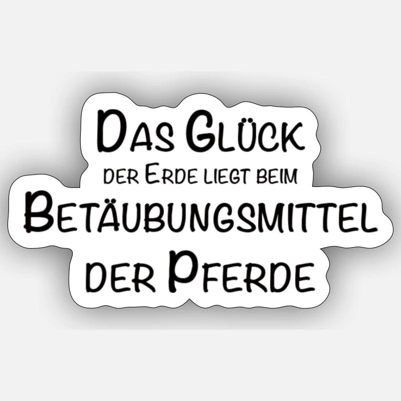 glück der Pferde Sticker Größe S (10 x 10 cm)