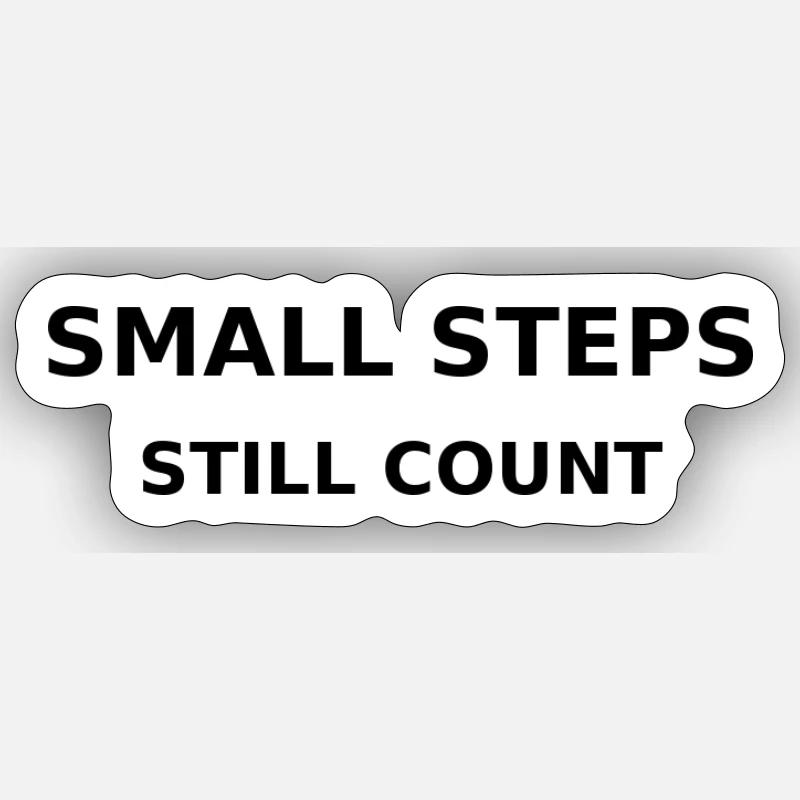small steps Sticker size S (10 x 10 cm)