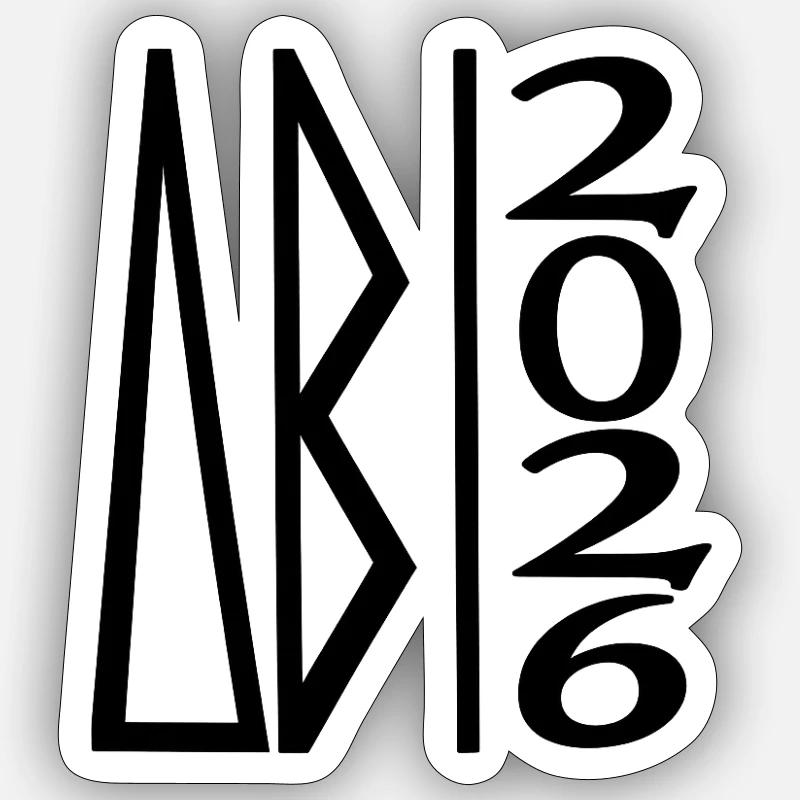 ABI 2026 Classic Modern - Sticker size S (10 x 10 cm) - white matte