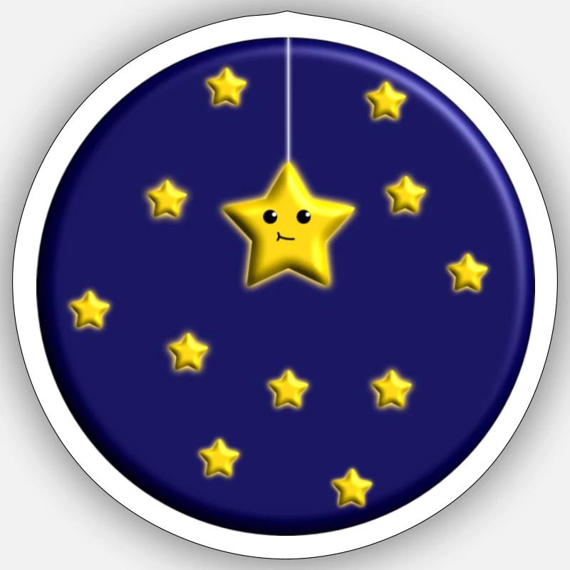 Sternenzähler - Sticker Größe S (10 x 10 cm) - Mattweiß