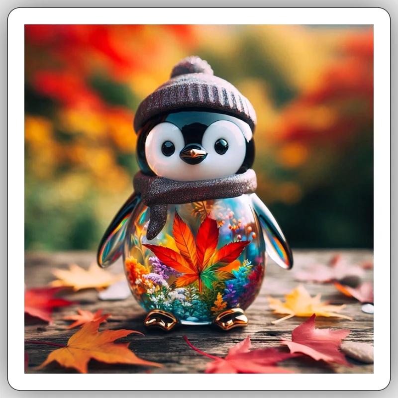 Penguin - Sticker size S (10 x 10 cm) - white matte